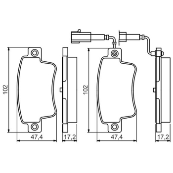 Тормозные колодки Bosch 0 986 495 355
