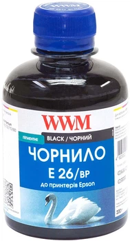 Чернила WWM E26 Epson Expression Premium XP-600/XP-605/XP-700 200 мл Black Pigment (E26/BP)