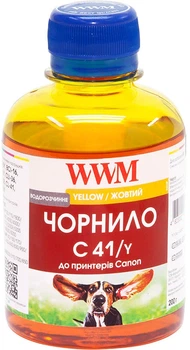 Чернила WWM C41 Canon CL-41С/CL-51С/CLI-8Y 200 мл Yellow (C41/Y)