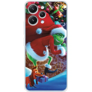 Силіконовий Чохол з Картинкою для Xiaomi Redmi 12 Принт (Новорічний, Грінч) (48068-ysm2268)