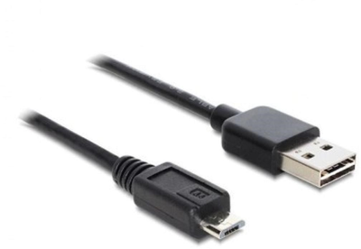 Kabel Delock micro-USB – USB Type-A 1 m Black (4043619833665)