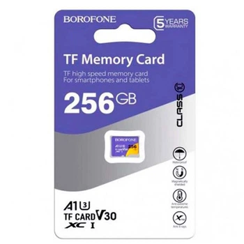 Карта пам'яті BOROFONE MicroSDXC 256GB Class 10 Фіолетовий
