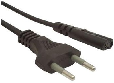 Kabel zasilajacy Cablexpert C8 2 pin VDE CEE7/16 IEC-C7 1.8 m Black (8716309026970)