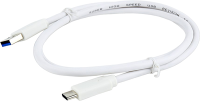Kabel Gembird USB Type-A 3.1 – USB Type-C 1 m White (8716309097499)