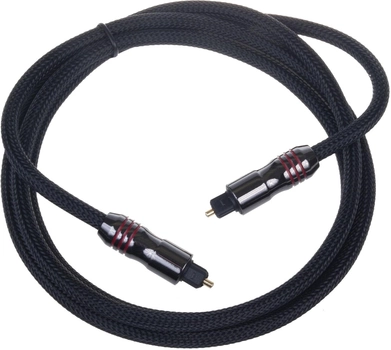 Kabel optyczny AB COM HQ Toslink – Toslink 1.5 m Black (8588005998376)