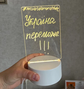 Нічник планер LED з USB для побажань 14х10 см з ручкою