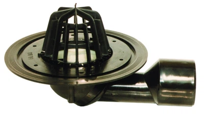 Трап для кровли DN50/75 поворотный с листвоуловителем. Hutterer & Lechner HL80.3