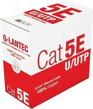 Kabel Alantec U/UTP Cat 5e 24 AWG PVC miedziane 305 m Grey (5901738551350)
