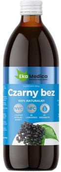 Sok naturalny Ekamedica Czarny Bez NFC 100% 500 ml (5902709522607)