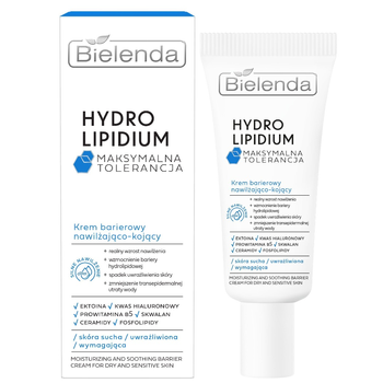 Крем для обличчя Bielenda Hydro Lipidium бар'єрне зволоження та заспокоєння 50 мл (5902169051884)