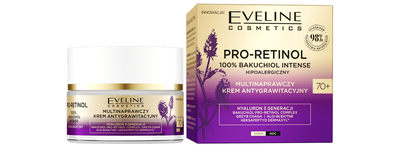 Крем для обличчя Eveline Cosmetics Pro-Retinol багатоцільова антигравітація 70+ 50 мл (5903416025962)