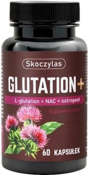 Suplement diety Skoczylas Glutation + NAC + Ostropest 60 kapsułek (5903631208720)