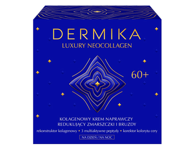 Крем для обличчя Dermika Luxury Neocollagen 60+ для зменшення зморшок 50 мл (5902046767884)