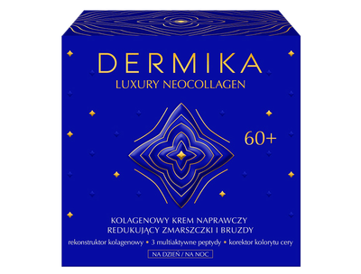 Krem przeciwzmarszczowy Dermika Luxury Neocollagen 60+ do redukcji zmarszczek 50 ml (5902046767884)