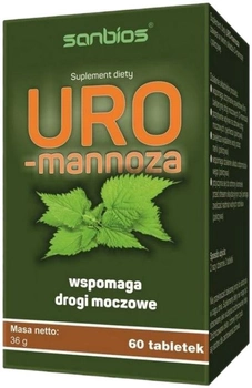 Дієтична добавка Sanbios Uro-mannoza 60 таблеток (5908230845888)