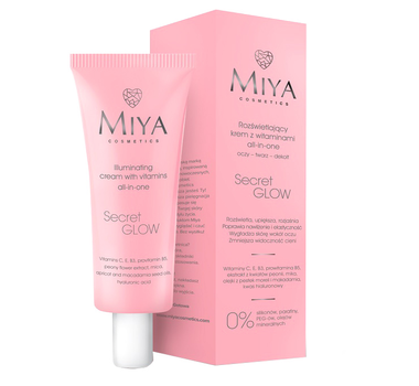 Krem do twarzy Miya Cosmetics Secret Glow rozświetlający z witaminami all-in-one 30 ml (5906395957316)