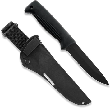 Нож Peltonen M07, покрытие cerakote black, черный, черный композитный чехол (FJP125)