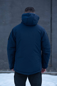 Куртка чоловіча зимова ДСНС Thermo-Loft з липучками під шеврони темно-синій XL