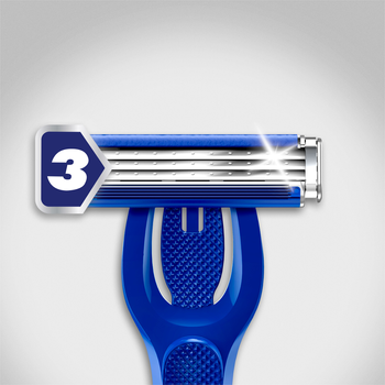 Станок для гоління чоловічий (Бритва) Gillette Blue 3 Hybrid з 9 змінними картриджами (7702018537778)