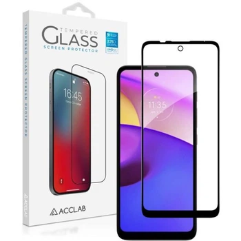 Защитное стекло ACCLAB Full Glue для Motorola Moto E40 - Black