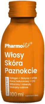 Suplement diety Pharmovit Włosy Skóra Paznokcie 100 ml (5904703901099)