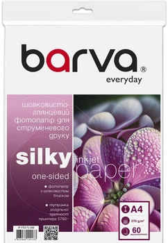 Фотобумага Barva Everyday Шелковисто-глянцевая A4 270 г/м2 60&nbsp;л (IP-FE270-398)
