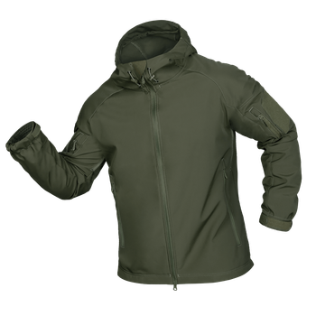 Куртка тактическая демисезонная мужская для силовых структур Stalker SoftShell Олива (7225), L