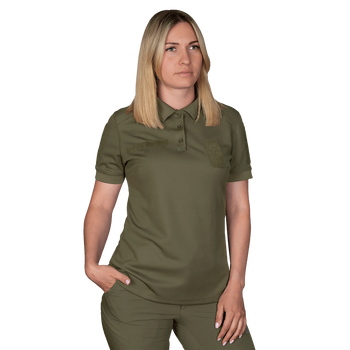 Поло футболка женская тактическая универсальная рубашка для полицейских Camotec CM Pani Army ID Олива XS (OR.M_922)