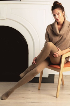 Колготки в рубчик L1700 Legs 80d 3 beige (6000006253213)