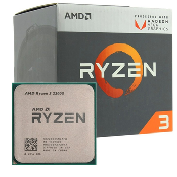 Процеcор AMD Ryzen 3 2200G 3.7 GHz. 4 ядра/4 потока. Soket AM4. Tray