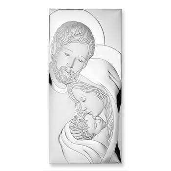 Срібна ікона Свята Родина (9 x 15 см) Valentі 81320 3XL