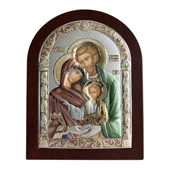 Серебряная икона Святая Семья (15 x 20 см) Valentі 84125 4L COL