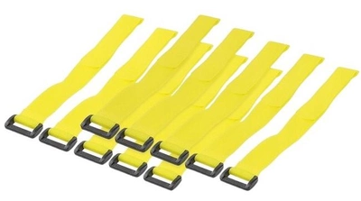 Набір кабельних стяжок Logilink 10 шт жовтий (KAB0015)