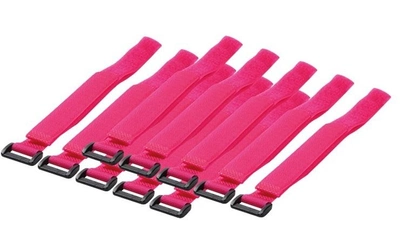 Набір кабельних стяжок Logilink 10 шт рожевий (KAB0016)