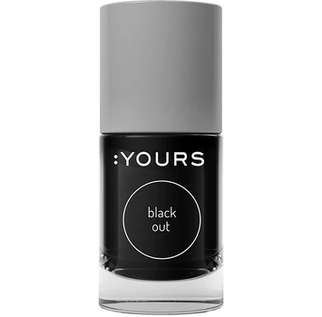 Чорний лак для стемпінгу YOURS Cosmetics Black Out 15 мл