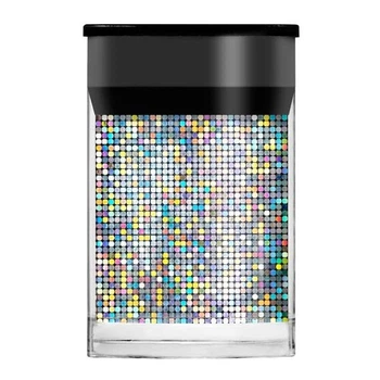 Голографическая фольга Lecente Silver Mosaic Nail Foil (1,5м)