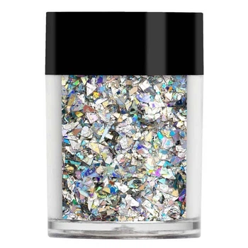 Серебристые голограммные "осколки льда" Lecente Silver Crushed Ice Holographic Glitter 5 г