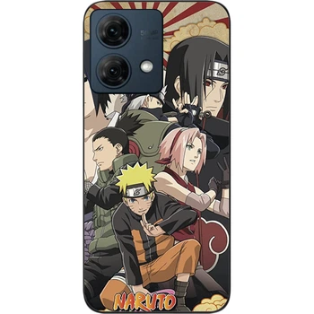 Силиконовый чехол SMTT для Motorola Moto G84 с картинкой Наруто аниме