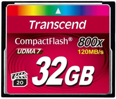 Karta pamięci Transcend CompactFlash 800 32 GB (TS32GCF800)
