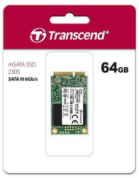 Dysk SSD Transcend 230S 64GB mSATA 3D NAND TLC (TS64GMSA230S)