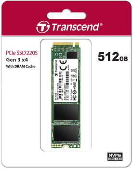 Dysk SSD Transcend MTE220S 512GB M.2 PCIe Gen 3.0 3D NAND (TS512GMTE220S)