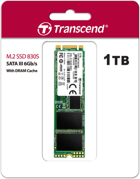 Dysk SSD Transcend MTS830S 1TB M.2 SATA SATA III 3D-NAND TLC (TS1TMTS830S)