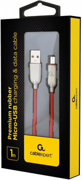 Kabel Cablexpert USB - MicroUSB 1 m Czerwony (CC-USB2R-AMmBM-1M-R)