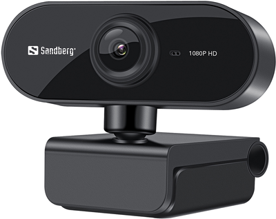 Kamera internetowa Sandberg Webcam Flex 1080P HD Czarna (5705730133978)