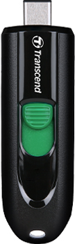Флеш пам'ять USB Transcend JetFlash 790C 256Gb USB Type-C Black/Green (TS256GJF790C)