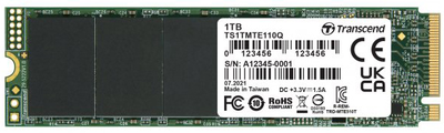 SSD диск Transcend 110Q 1TB NVMe M.2 2280 PCIe 3.0 x4 NAND QLC (TS1TMTE110Q)