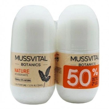 Zestaw dezodorantów Mussvital Botanics Deo Nature 2 x 75 ml (8430442009620)