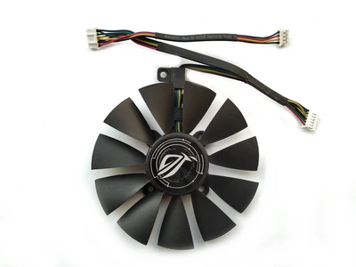 Вентилятор кулер для видеокарты ASUS GTX 1060 1070 1080 Ti RX 480 580 STRIX (orgnl) 87 мм FirstD 6-pin FDC10U12S9-C (T129215SU PLD09210S12HH)(№114.2)