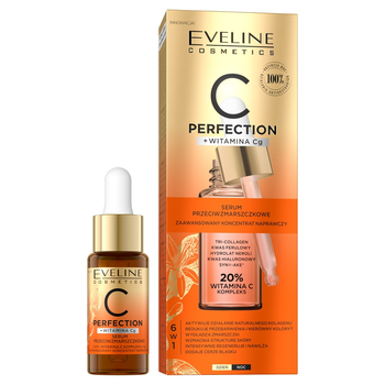 Сироватка для обличчя Eveline Cosmetics C-Perfection проти зморшок 20% вітаміну С 18 мл (5903416037279)
