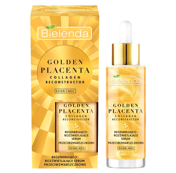 Serum do twarzy Bielenda Golden Placenta regenerująco-rozświetlające przeciwzmarszczkowe 30 g (5902169048334)